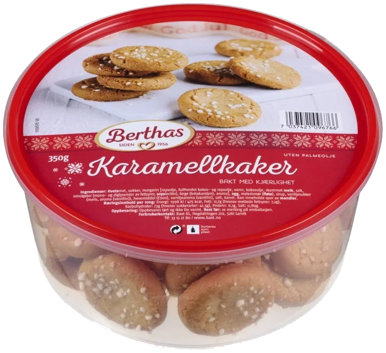 Karamellkaker 350g Berthas