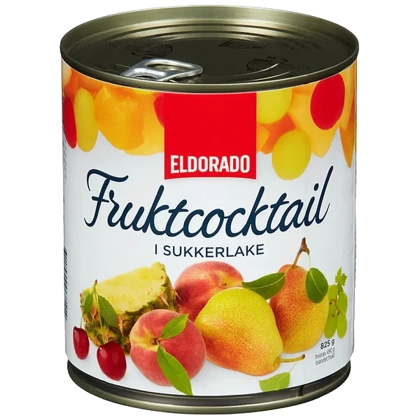 Fruktcocktail i Lake 825g boks Eldorado
