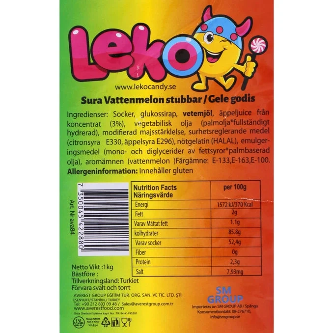 Godis Sur Vattenmelon
