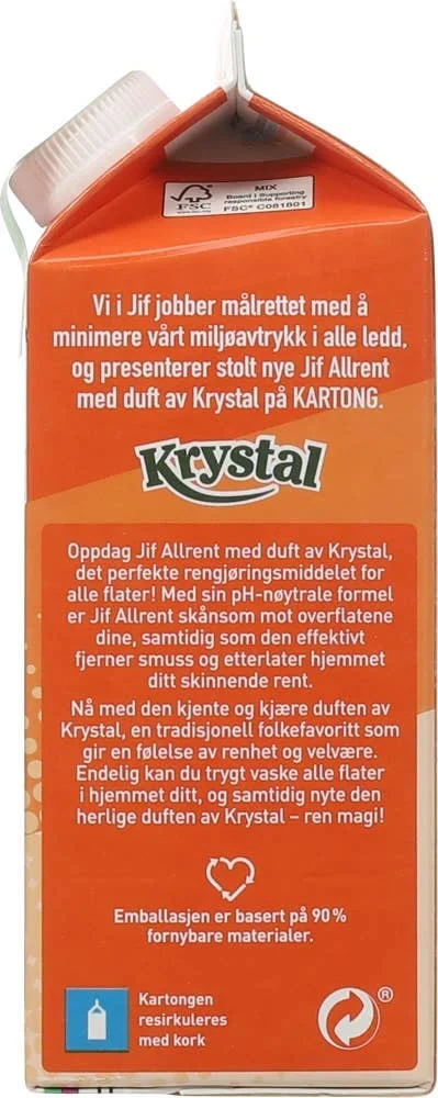 Allrent med duft av Krystal