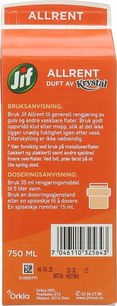 Allrent med duft av Krystal