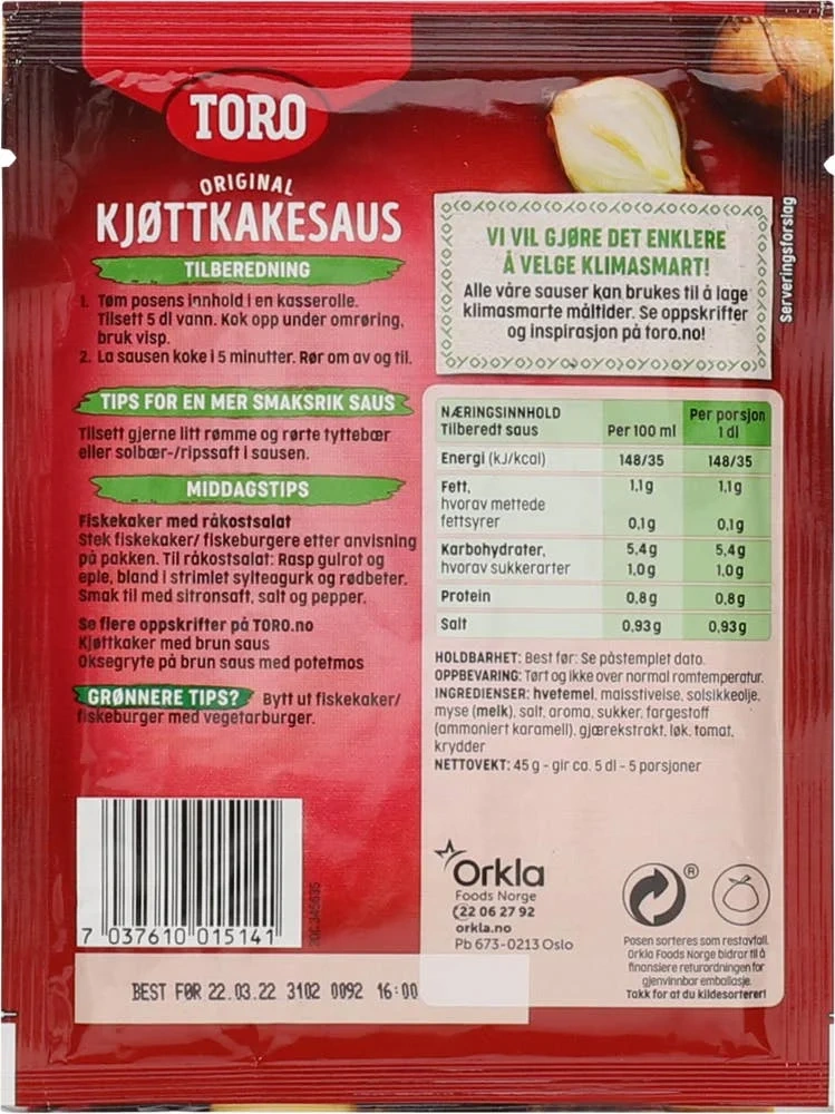Kjøttkakesaus