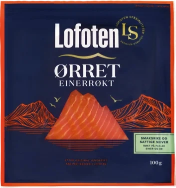Ørret Røkt skivet 100g Lofoten