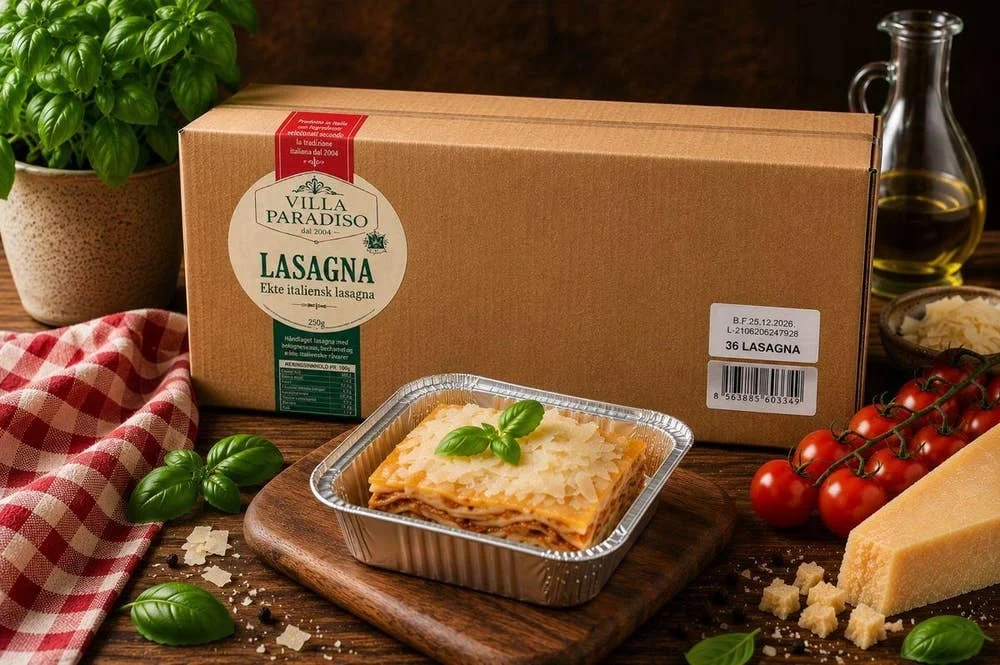 Hjemmelaget lasagne med fersk pasta