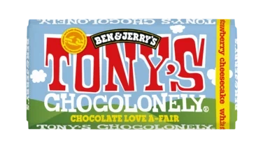 Tony's Chocolonely Vit Choklad Strawberry Cheesecake 180g