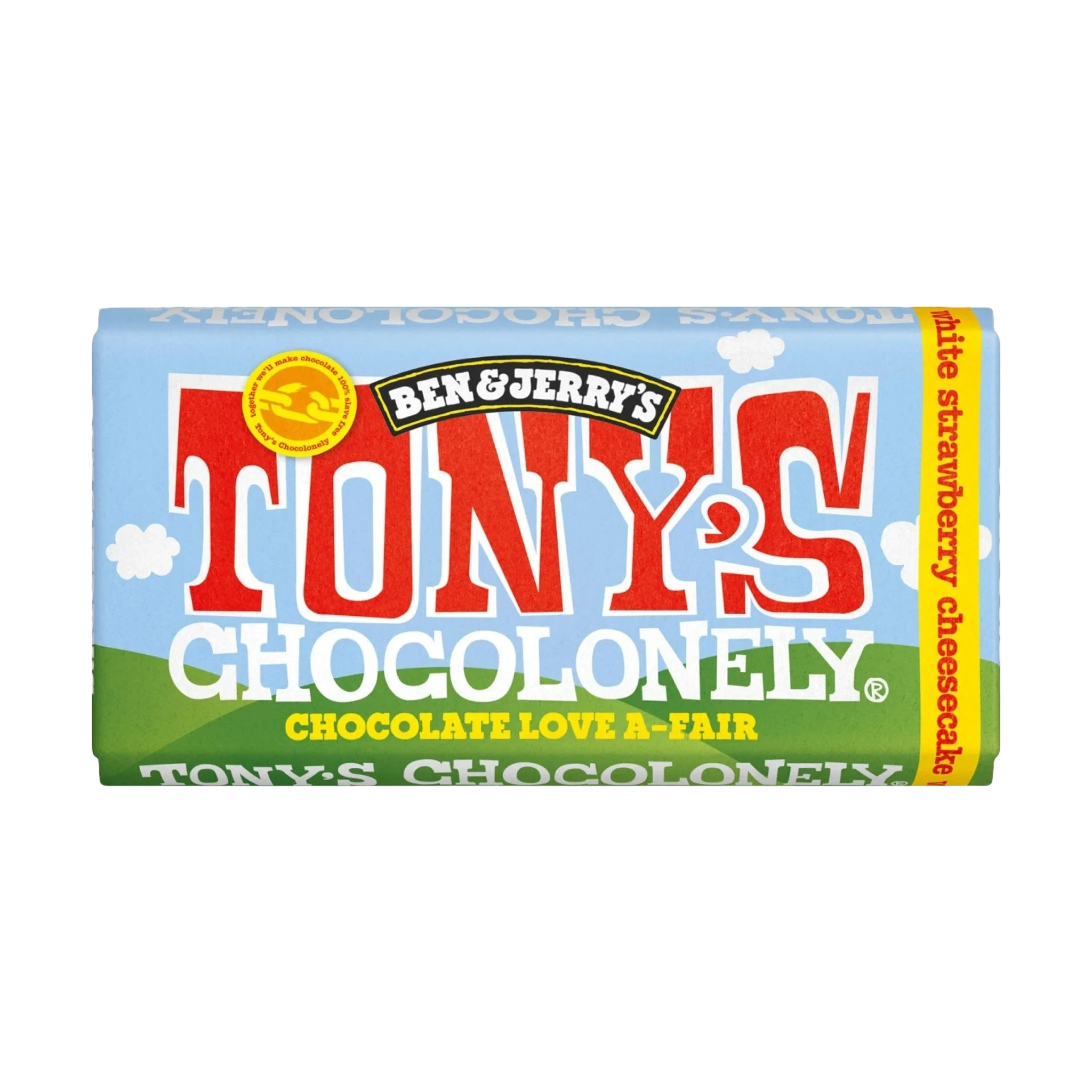 Tony's Chocolonely Vit Choklad Strawberry Cheesecake 180g