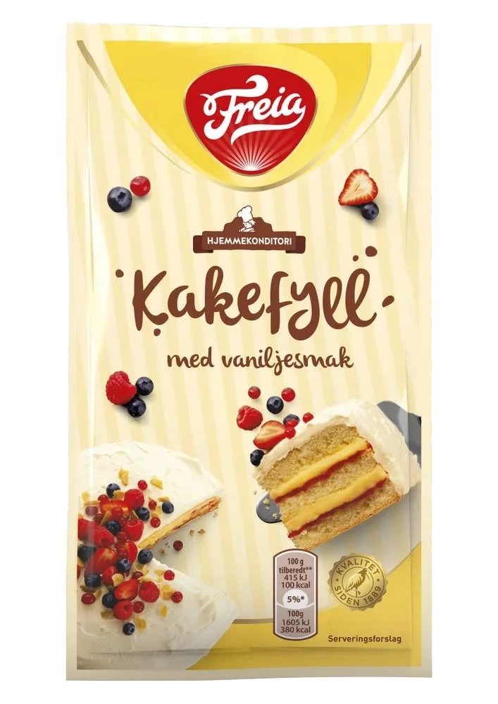 Kakefyll vaniljesmak