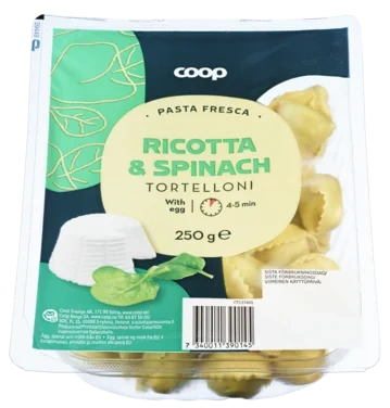 Tortelloni Cheese/spinach