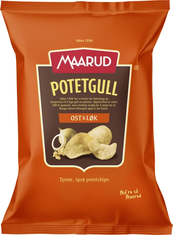 Maarud Potetgull Ost & Løk 200g
