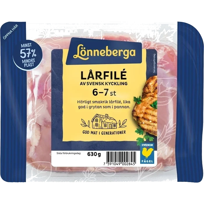 Kycklinglårfilé 630g Lönneberga