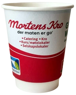 Mortens Kro Kaffebeger 8oz Dw P2p, 500stk