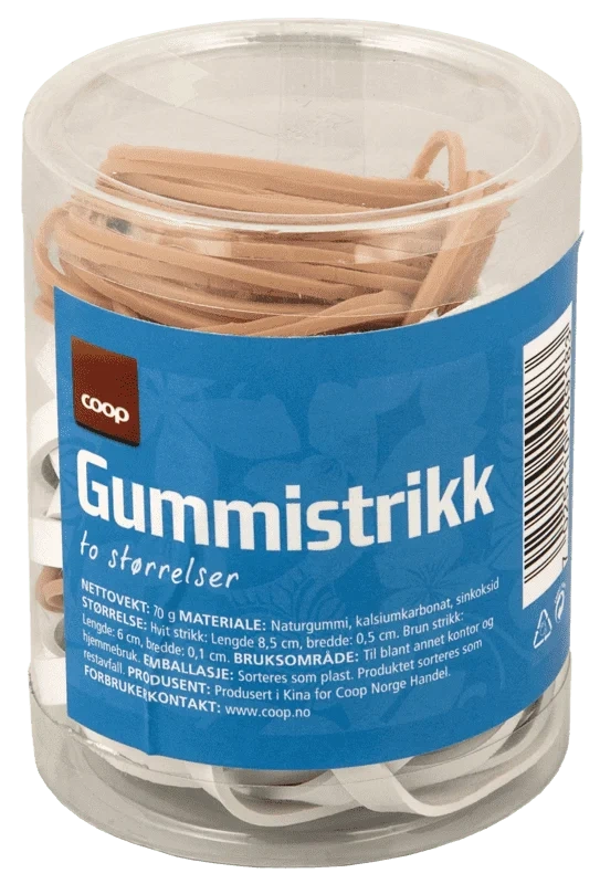Coop Gummistrikk 2 størrelser