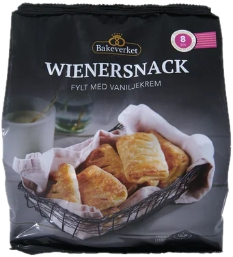 Wienersnack Vanilje 8stk 400g Bakeverket
