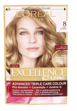 L'oréal Paris Excellence Creme Natural 8 Light Blonde