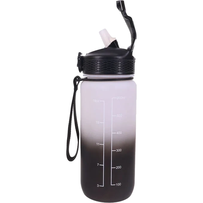 Motivation Vattenflaska Svart Vit 600ml