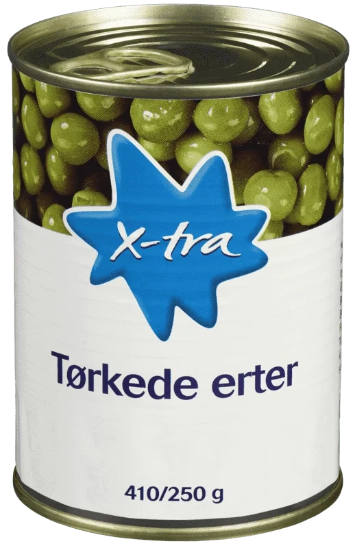 X-tra Tørkede Erter 410g