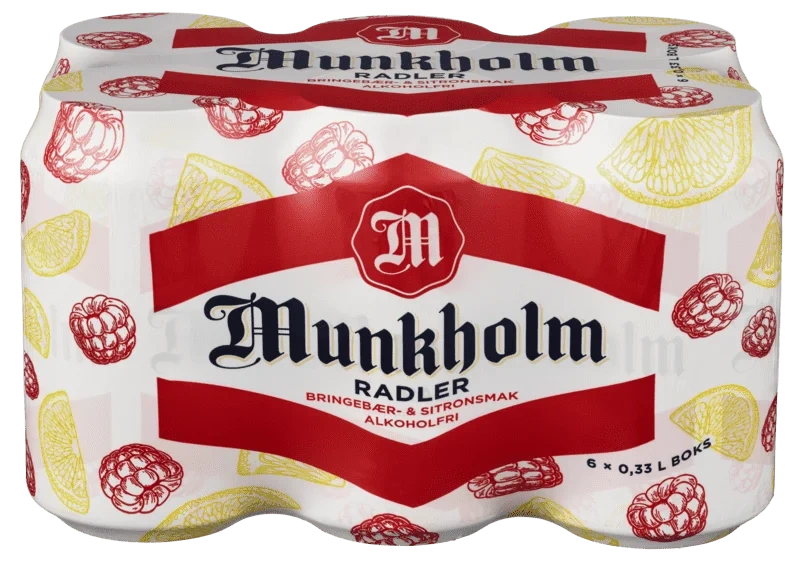 Munkholm Radler Br.Bær/Sitron 0,33lx6 boks