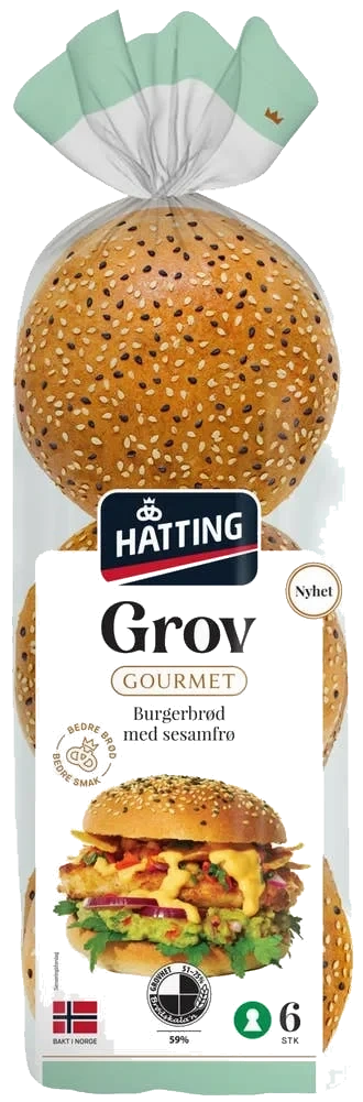 Grove hamburgerbrød