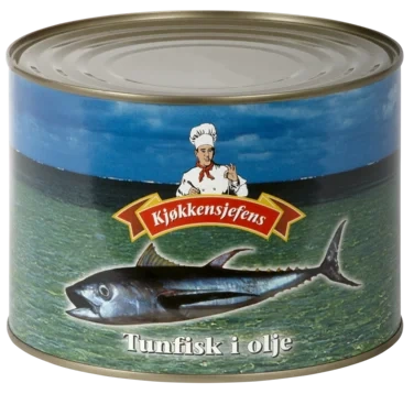 Tunfisk i Olje 1705g Kjøkkensjefens