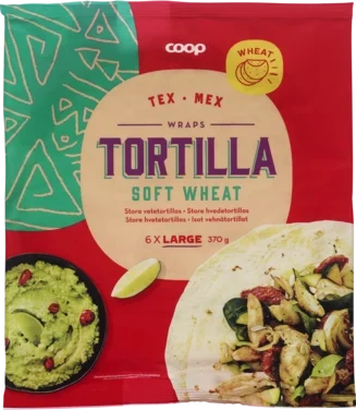 Wrap Tortilla Wheat, 25 Cm, 6 Pcs