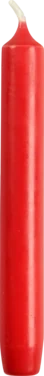 Antikklys, 17,5cm, Ø2,1cm, Rød, 6 Timer, 100% Parafin