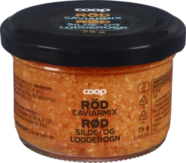 Caviarmix Red 65/35 Herring/Capelin Roe White logo