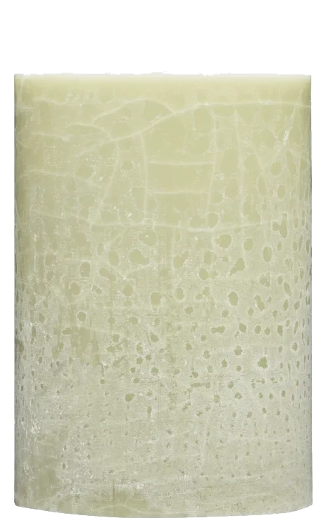 Kubbelys Grønn 100% Stearin 10cm Unik