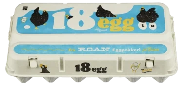 M/l-egg 18pk Frittgående Frittgående