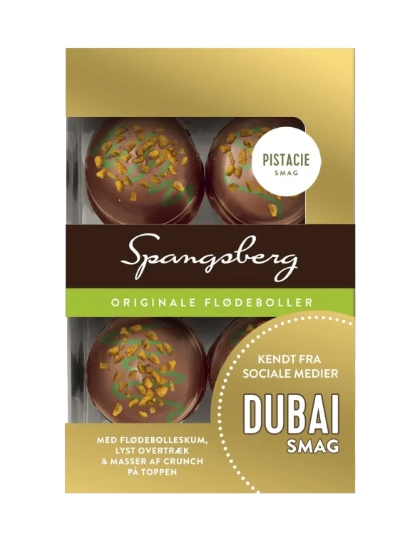 Flødeboller Dubai Pistasjsmak 124g