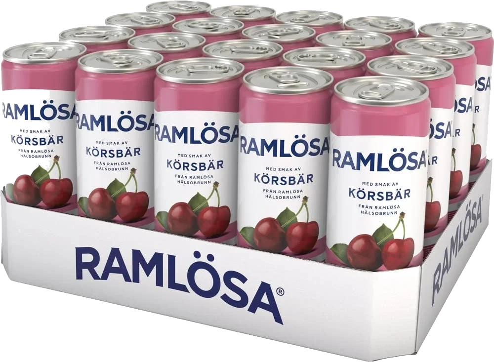 Ramlösa Körsbär Flak 20x33cl