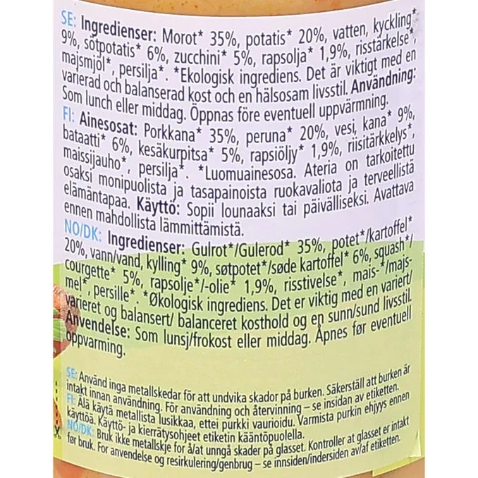 Barnmat Morot- & Sötpotisgryta 6-pack