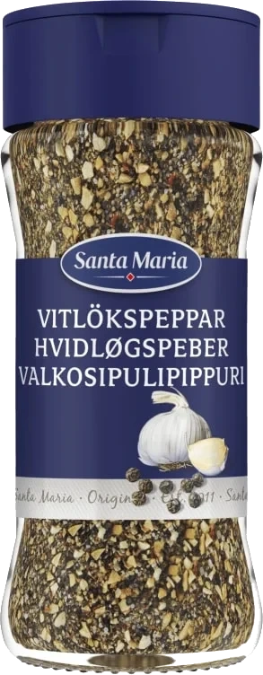 Hvitløkspepper 90g Santa Maria
