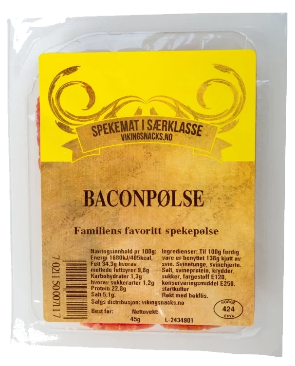 VIKINGSNACKS   45g Norske Mat Tradisjoner 45g