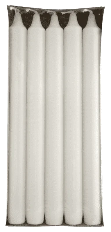 Moda Kronelys Hvit 24cm 10stk