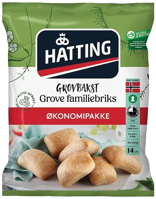 Grove Familiebriks Økonomipakke 70gx14stk Hatting