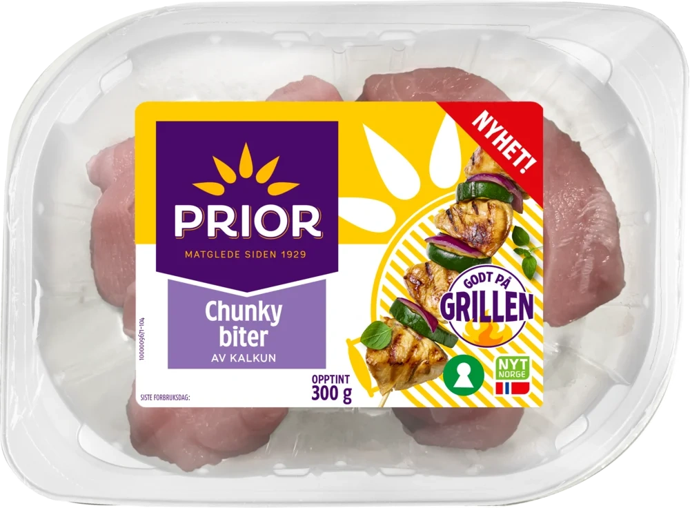 Chunky biter av kalkun 300g