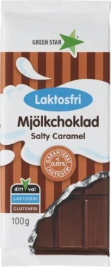 Greenstar Melkesjokolade Salty Caramel Laktosefri