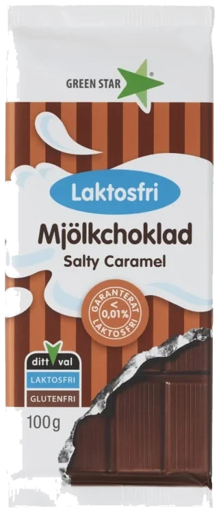 Melkesjokolade Salty Caramel 100g Green Star