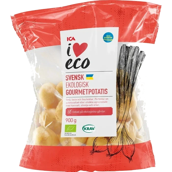 Gourmetpotatis Ekologisk 900g Klass 1 ICA I love eco