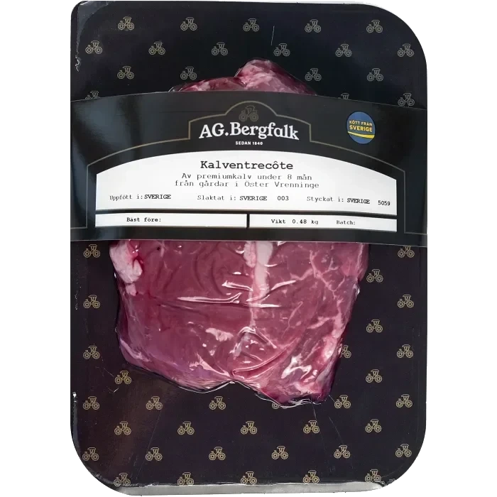Kalventrecôte i bit ca 600g AG Bergfalk