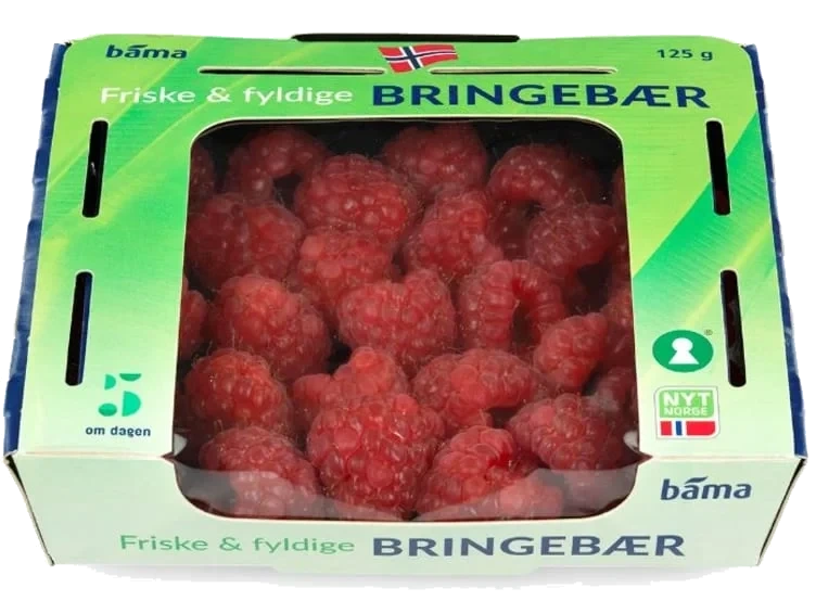 Bringebær 125g Norsk Bama