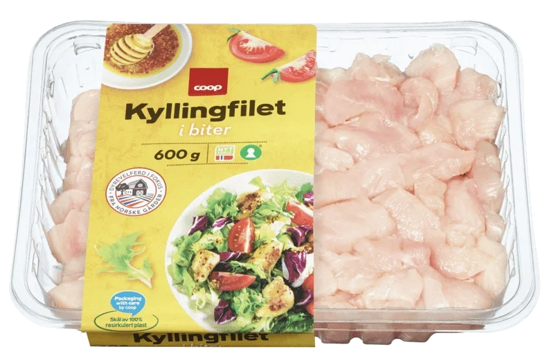 Coop Kyllingfilet i Biter 600g