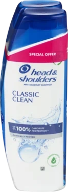 Shampoo Classic Clean 2x300ml H&S