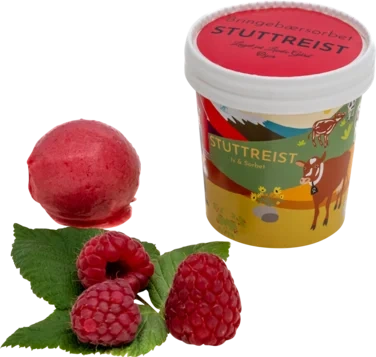 Bringebærsorbet 125 ml Stuttreist