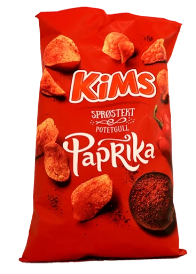 Potetgull Paprika Kims 250g