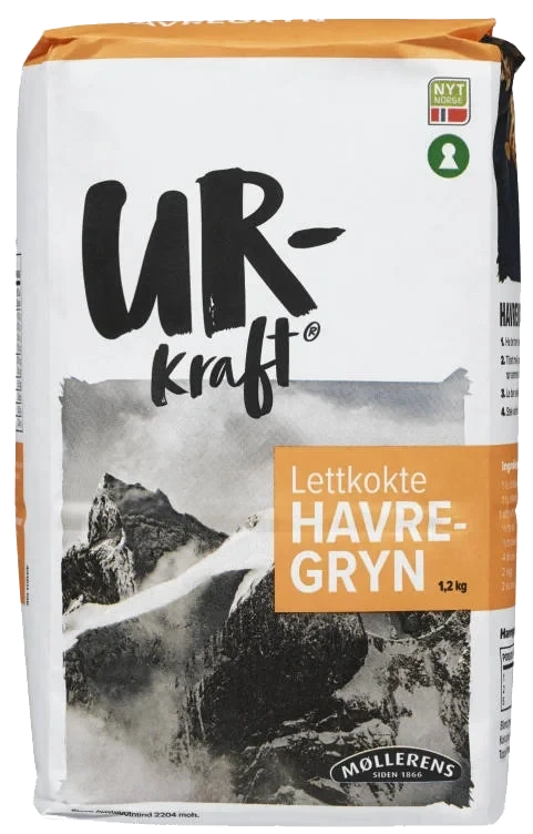 Havregryn Lettkokte 1,2kg Urkraft