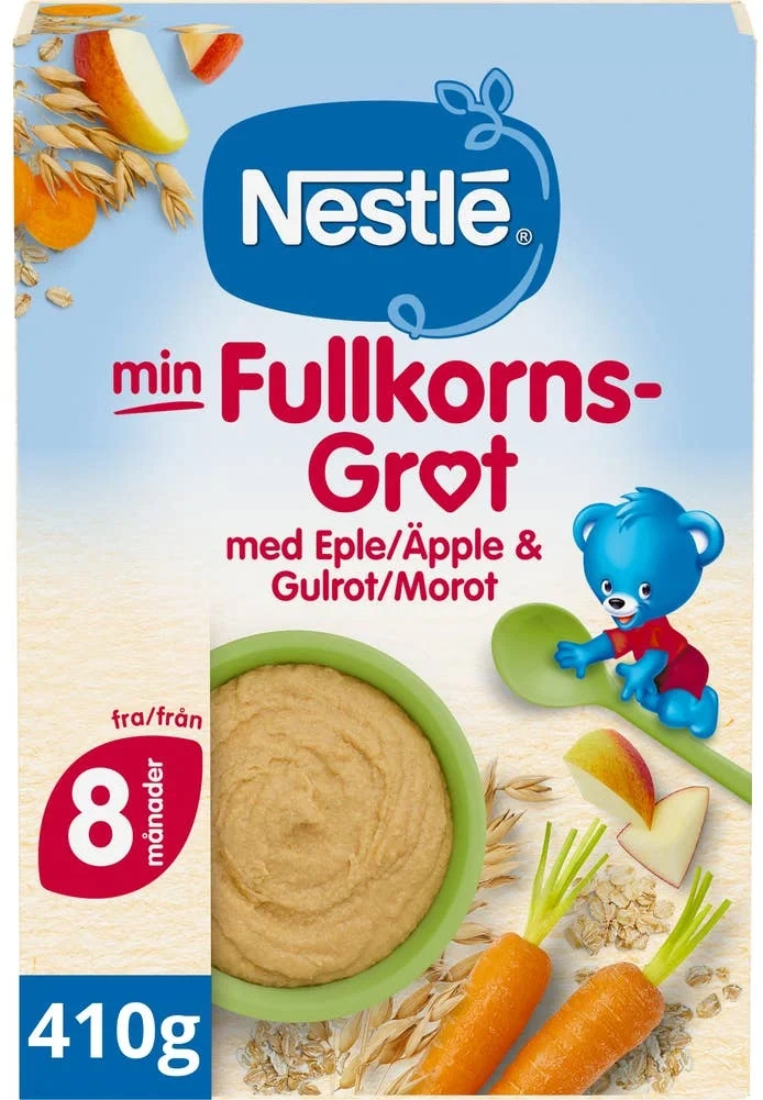 Min Fullkornsgrøt Eple og gulrot
