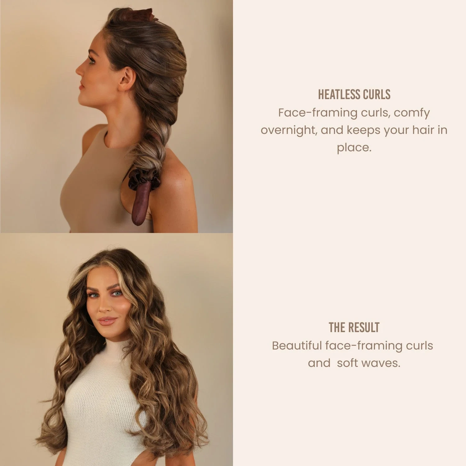 Lenoites Heatless Curls Unicorn One Size