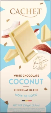 Cachet White Coconut Chocolate 100g