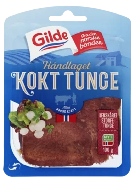 Tunge Kokt skivet 100g Gilde